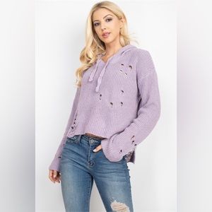 Boutique Distressed Hoodie